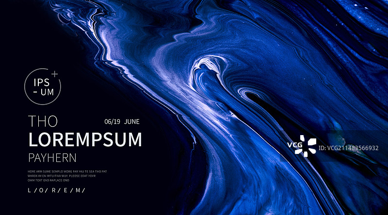 抽象流体艺术商业应用设计模板图片素材