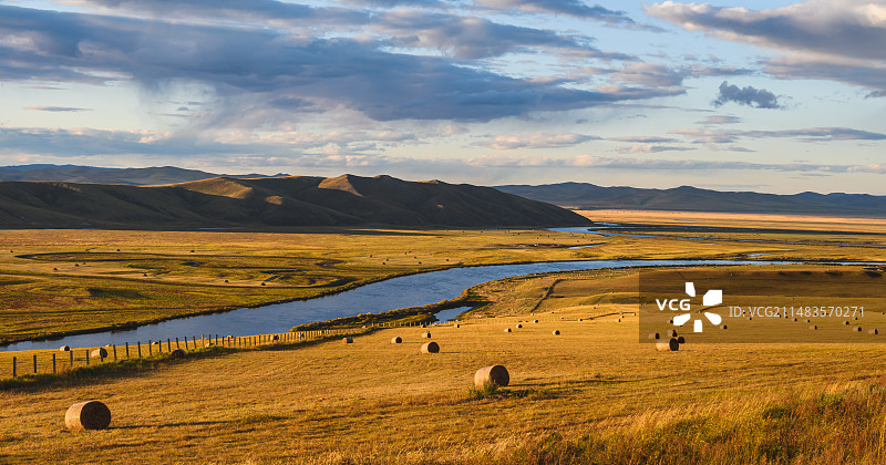 呼伦贝尔草原图片素材