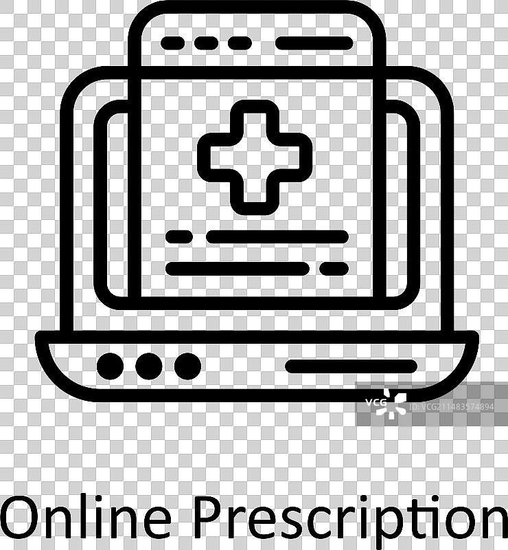 在线处方概要图标样式插图图片素材