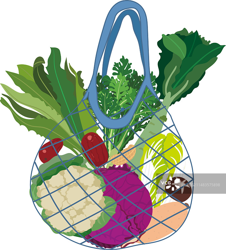 一袋蔬菜市场超市图片素材