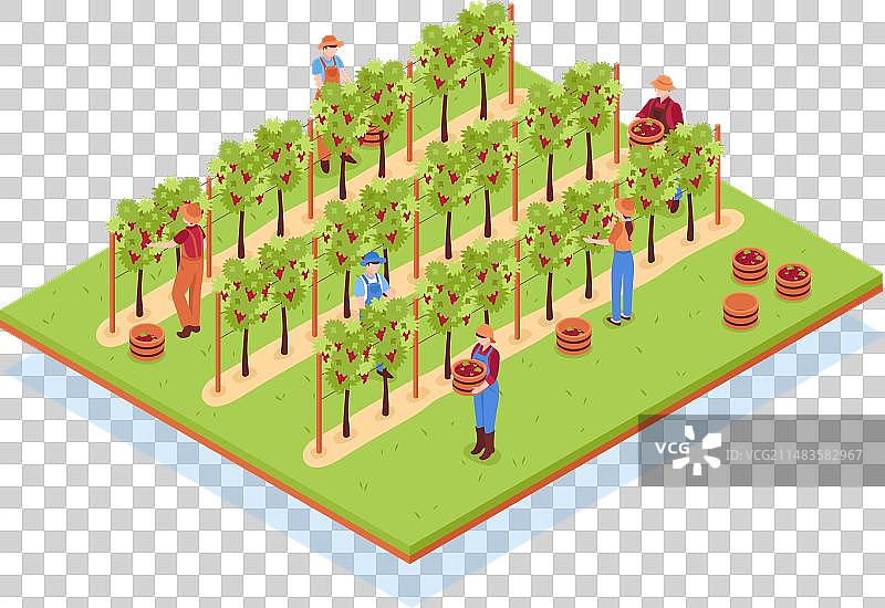 2.5D酿酒厂组合图片素材