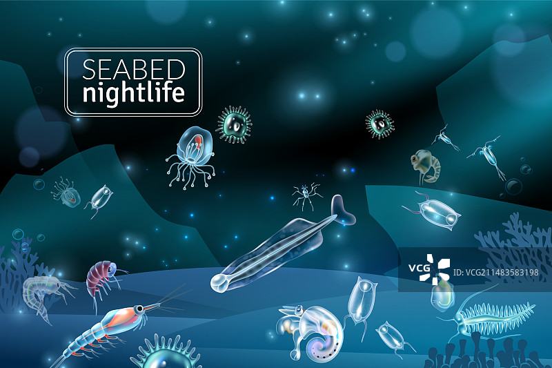 卡通海底背景图片素材