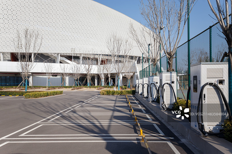 新能源汽车停车场图片素材
