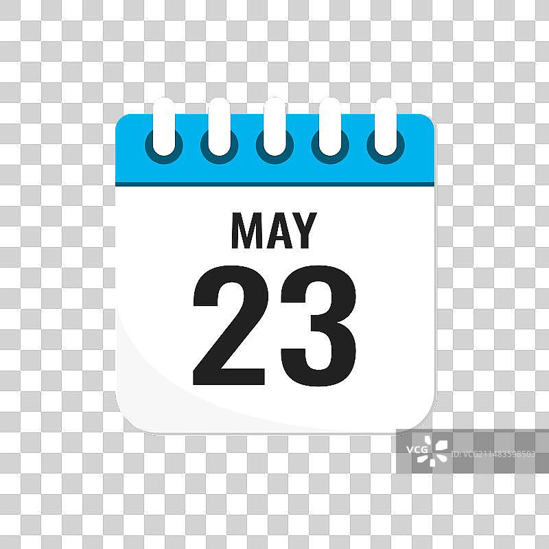 5月23日日历图标图片素材