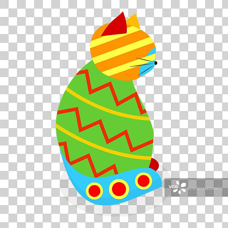 2.5D墨西哥阿莱布里赫斯神兽套装扁平风格图片素材