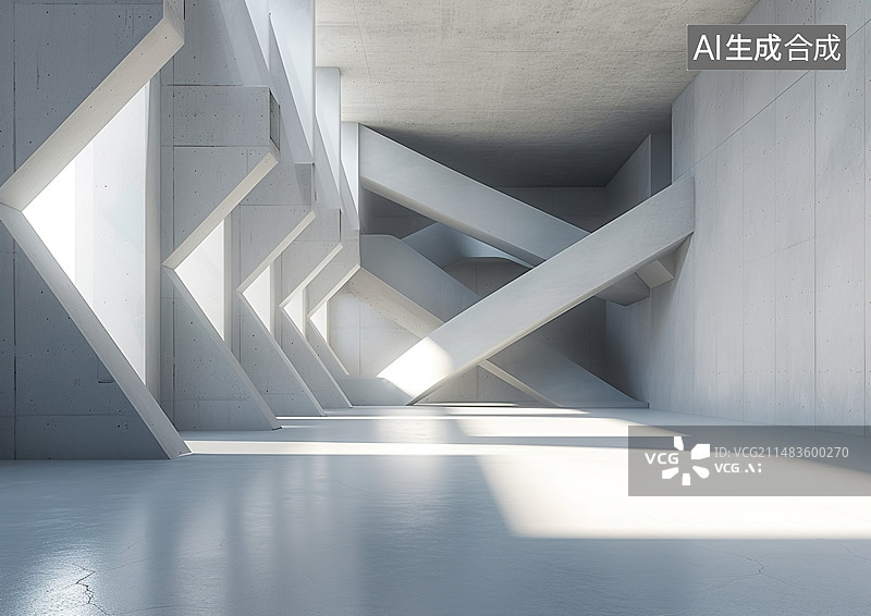 【AI数字艺术】白色干净的房间图片素材