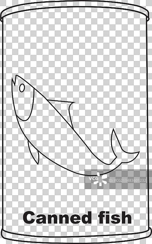 沙丁鱼罐头图标图片素材