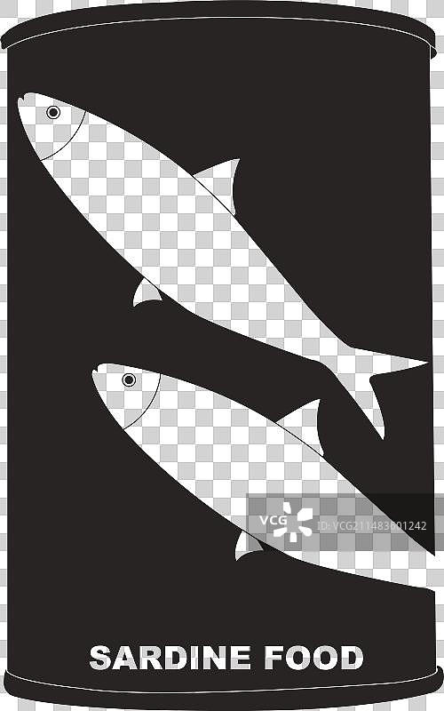 沙丁鱼罐头图标图片素材
