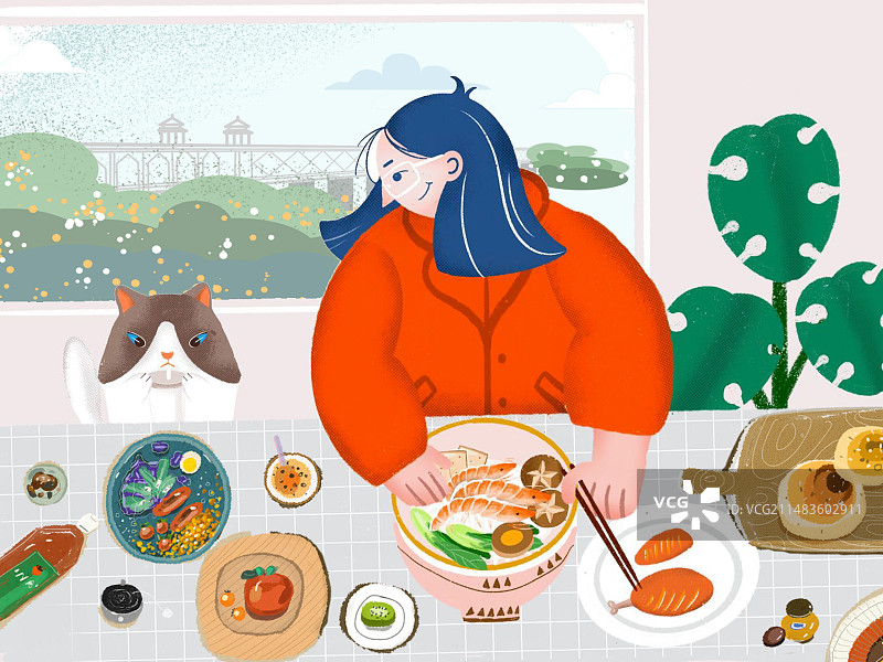 享用美食图片素材