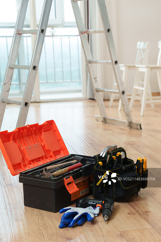 维修工的工具箱图片素材