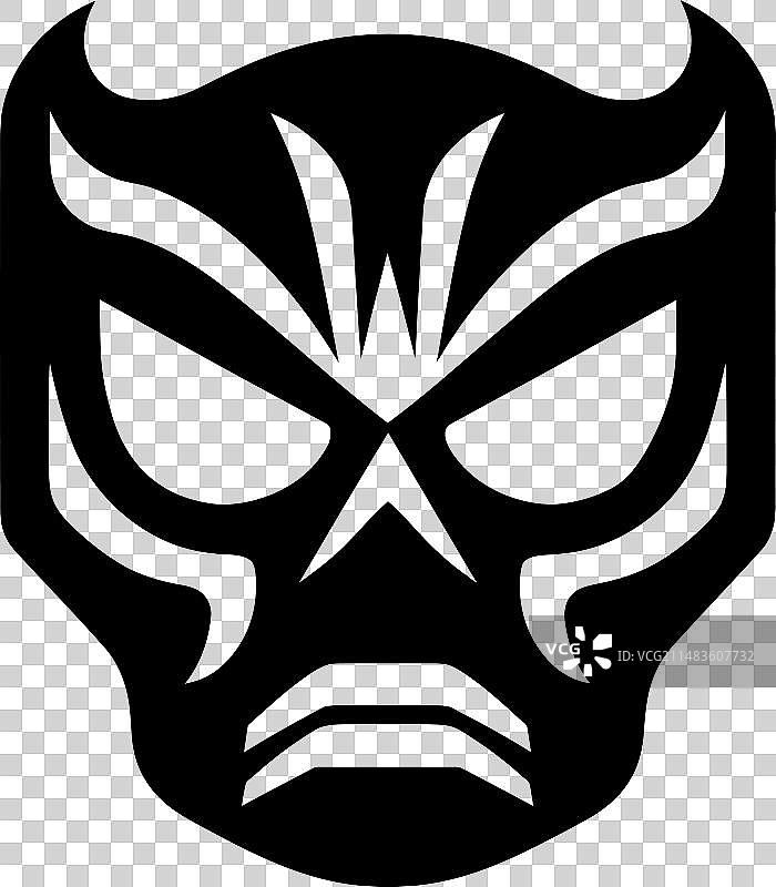 墨西哥摔跤面具图标图片素材