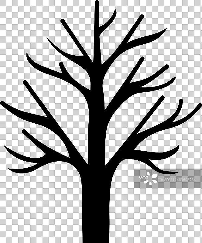 白杨树图标图片素材