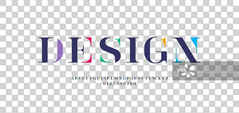 漂亮的字母表装饰字体设计图片素材