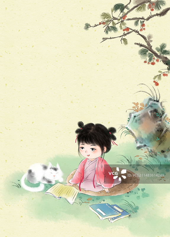 水墨风经典国学封面系列图图片素材