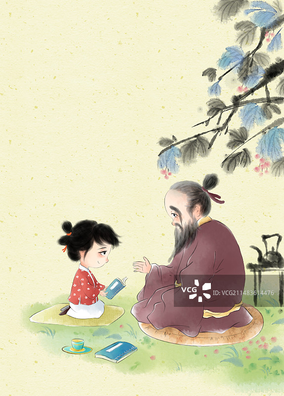 水墨风经典国学封面系列图图片素材