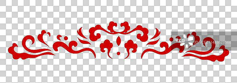 中式祥云花纹素材图片素材