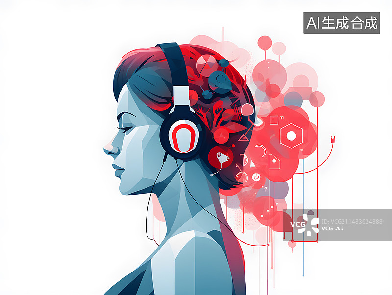 【AI数字艺术】智慧医疗扁平插画图片素材