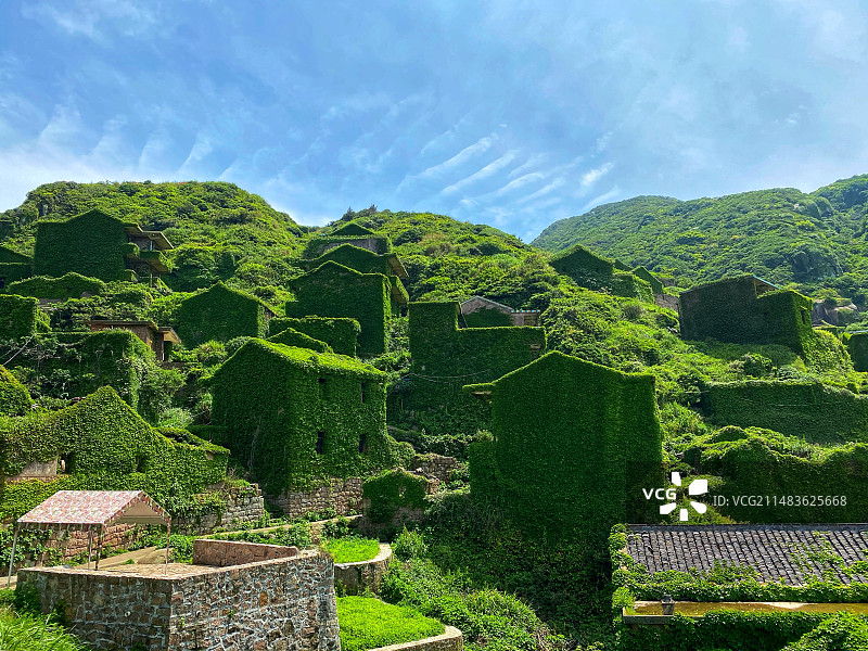 枸杞岛无人村图片素材
