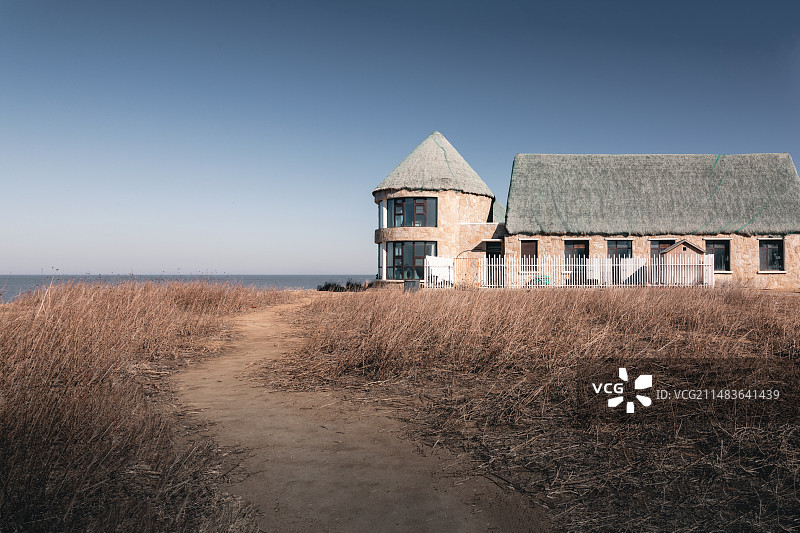 威海荣成海草房图片素材