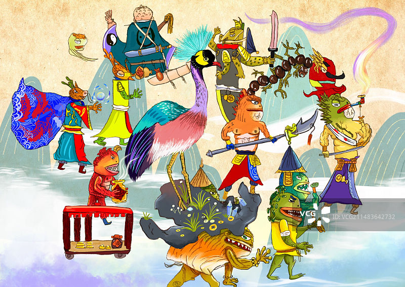 百兽图图片素材