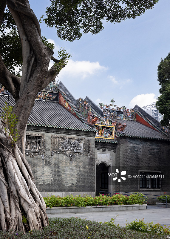 广州陈家祠石雕木雕图片素材