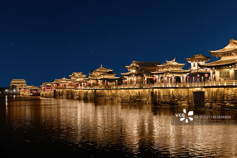潮州广济桥潮州古城广济楼图片素材