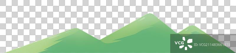 远山插画元素图片素材