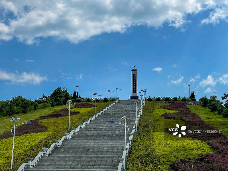 湖南怀化，洪江烈士纪念碑图片素材