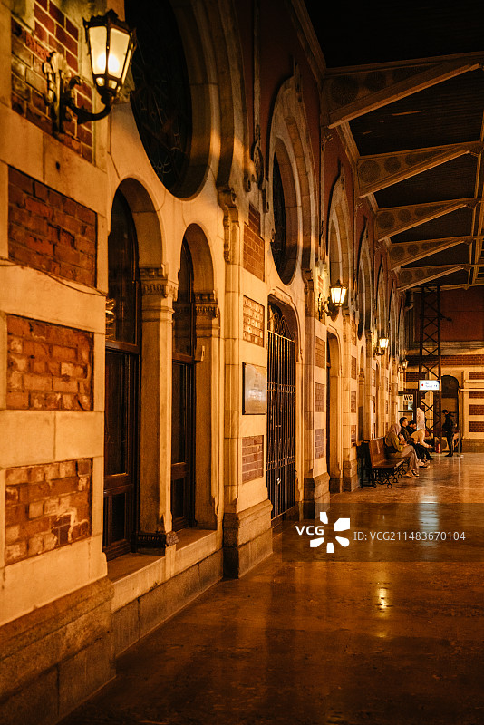 欧洲斯凯奇火车站的站台与室内图片素材