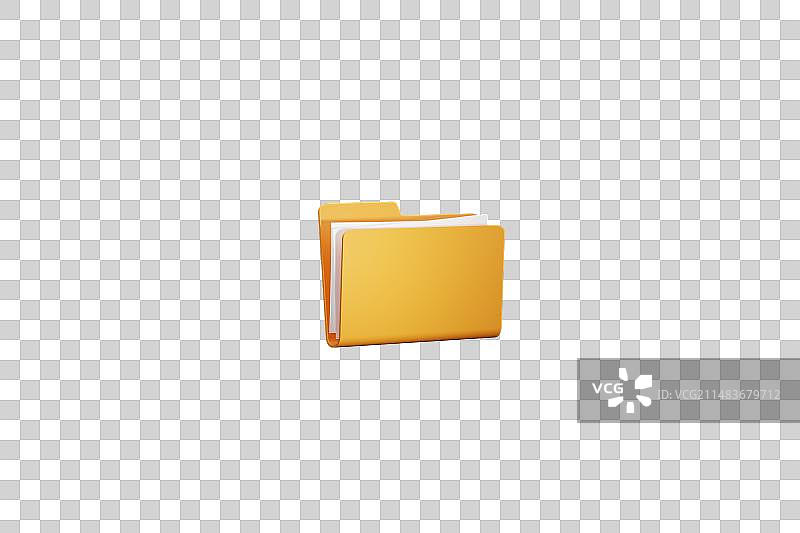 黄色文件夹图片素材