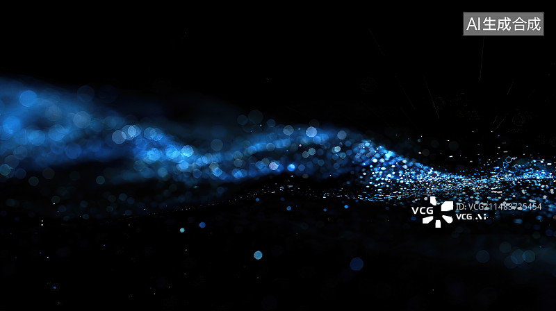 【AI数字艺术】黑色背景下湿蜘蛛网的特写镜头图片素材