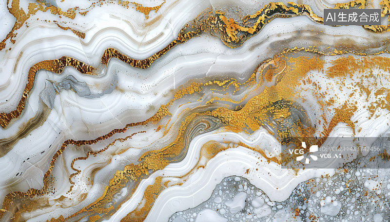 【AI数字艺术】高视角下的盐湖风景图片素材