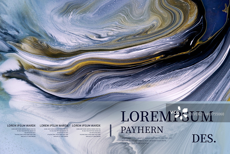 抽象流体艺术商业应用设计模板图片素材