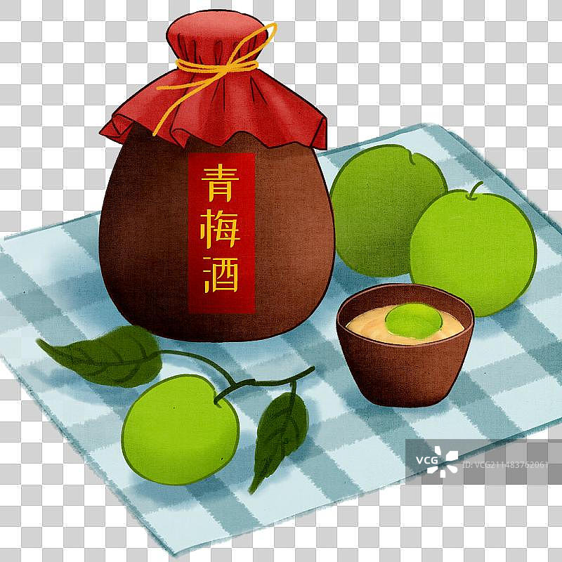 青梅酒图片素材