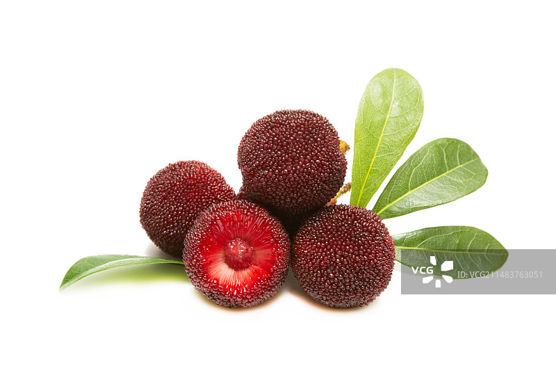 杨梅 新鲜杨梅 仙居杨梅 东魁杨梅 东岙大杨梅 巨梅 台州杨梅 杨梅白底图 棚拍 黑碳梅 高清图片素材