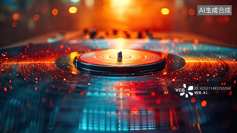 【AI数字艺术】照亮的茶灯的特写镜头图片素材