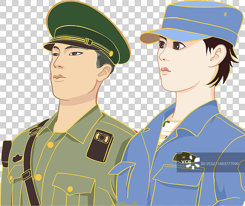男兵女兵图片素材