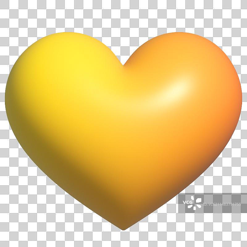 3D渲染卡通爱心情人节感恩节节日元素图片素材