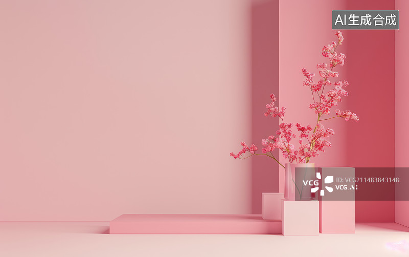 【AI数字艺术】清新简洁的ppt背景图片素材