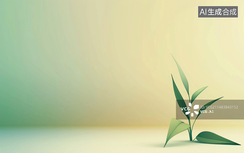 【AI数字艺术】清新简洁的ppt背景图片素材