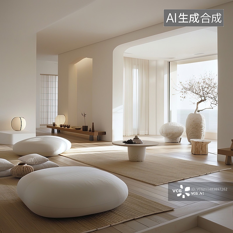 【AI数字艺术】室内家居住宅空间图片素材
