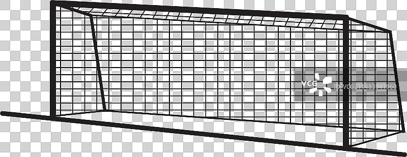 足球球门柱图标图片素材