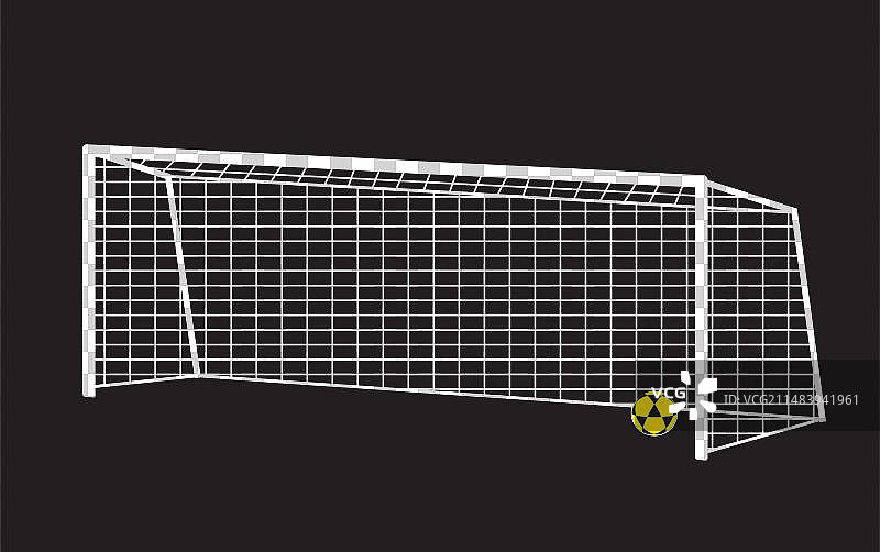 足球球门柱图标图片素材