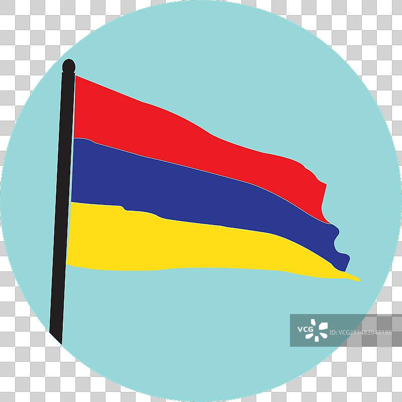 亚美尼亚国旗标志图片素材