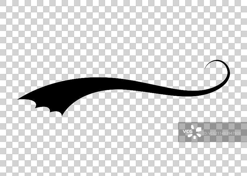 文字尾部书法曲线设计图片素材