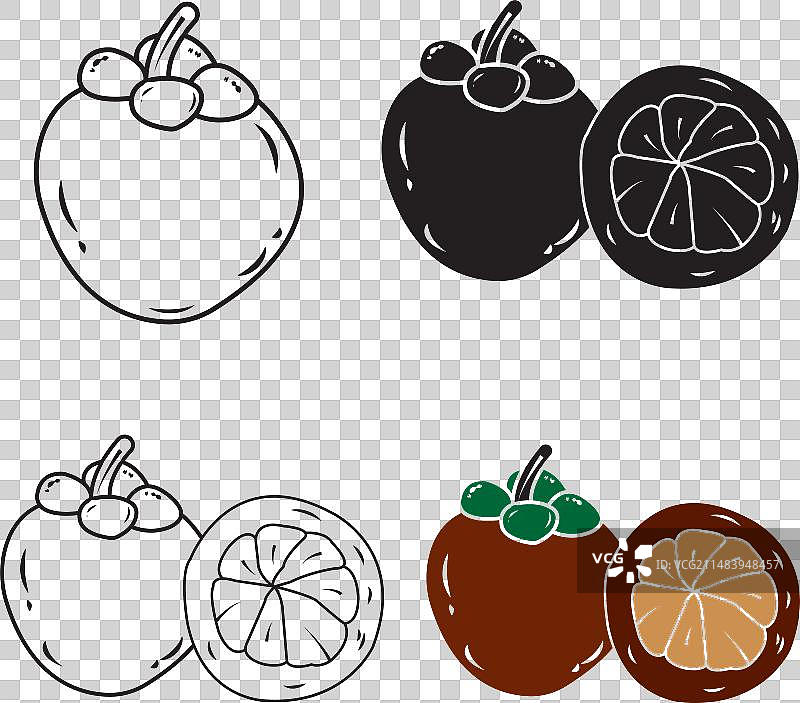 山竹图标图片素材