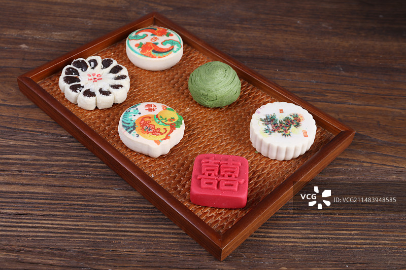 中国糕点北京小吃京八件婚礼小吃糕点素材图片图片素材
