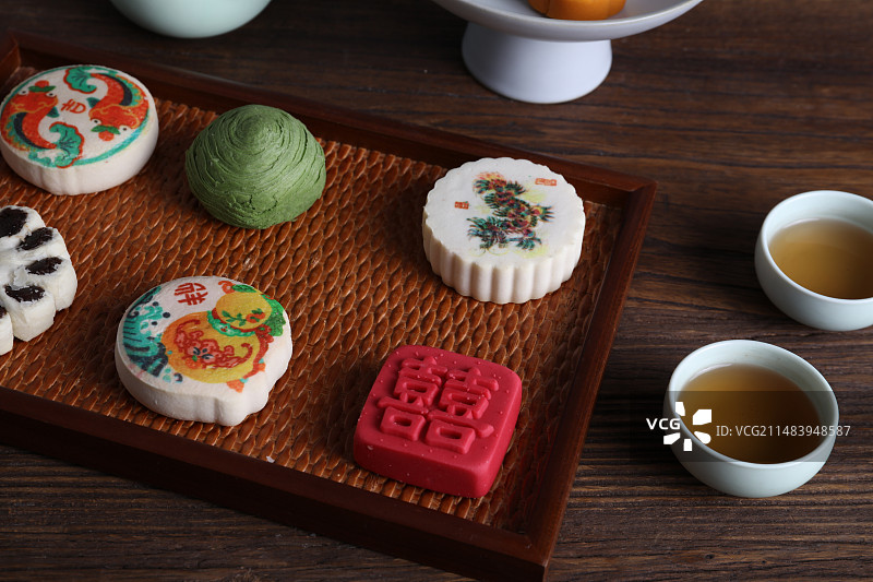 中国糕点北京小吃京八件婚礼小吃糕点素材图片图片素材