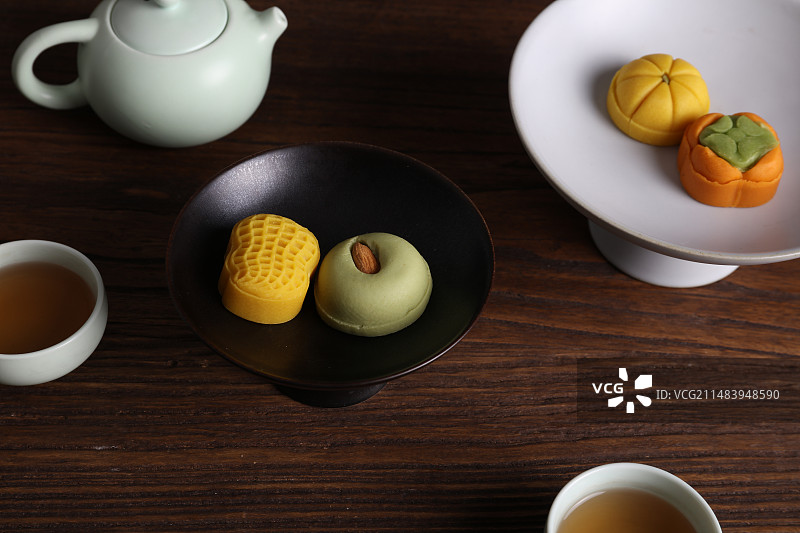 中国糕点北京小吃京八件婚礼小吃糕点素材图片图片素材