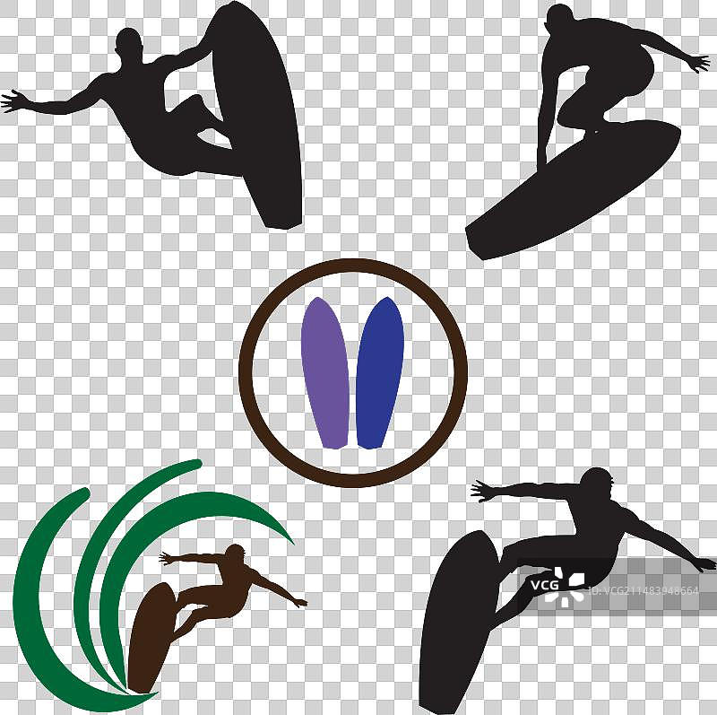 冲浪图标图片素材